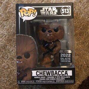 NWT Chewbacca Star Wars Funko Pop (513) 2022 Galactic Convention Exclusive